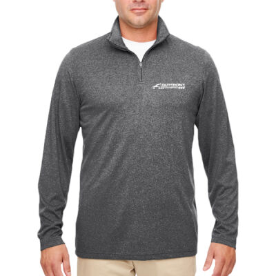 Outfront Transport - Men's Cool & Dry Heathered Performance Quarter-Zip Thumbnail