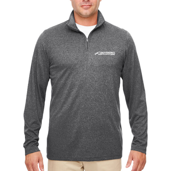Outfront Transport - Men's Cool & Dry Heathered Performance Quarter-Zip Thumbnail